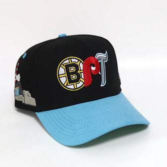 BPT Men's Snapback Hat - Black/Blue