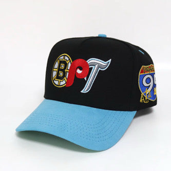 BPT Men's Snapback Hat - Black/Blue