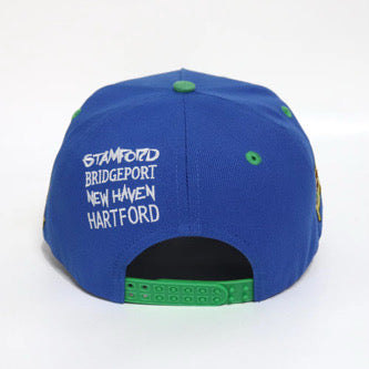 Connecticut Men's Snapback Hat - Blue/Green