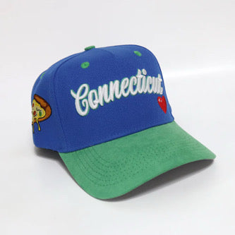 Connecticut Men's Snapback Hat - Blue/Green