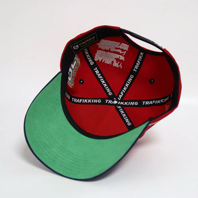 Connecticut Men's Snapback Hat - Red/Navy
