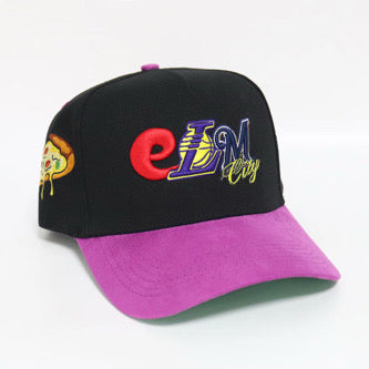 Elm City Men's Snapback Hat - Black/Pink