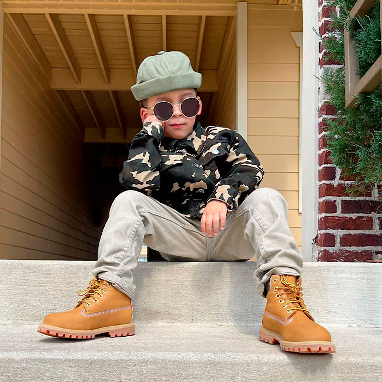 Junior Timberland® Premium 6-Inch Waterproof Boot - Wheat