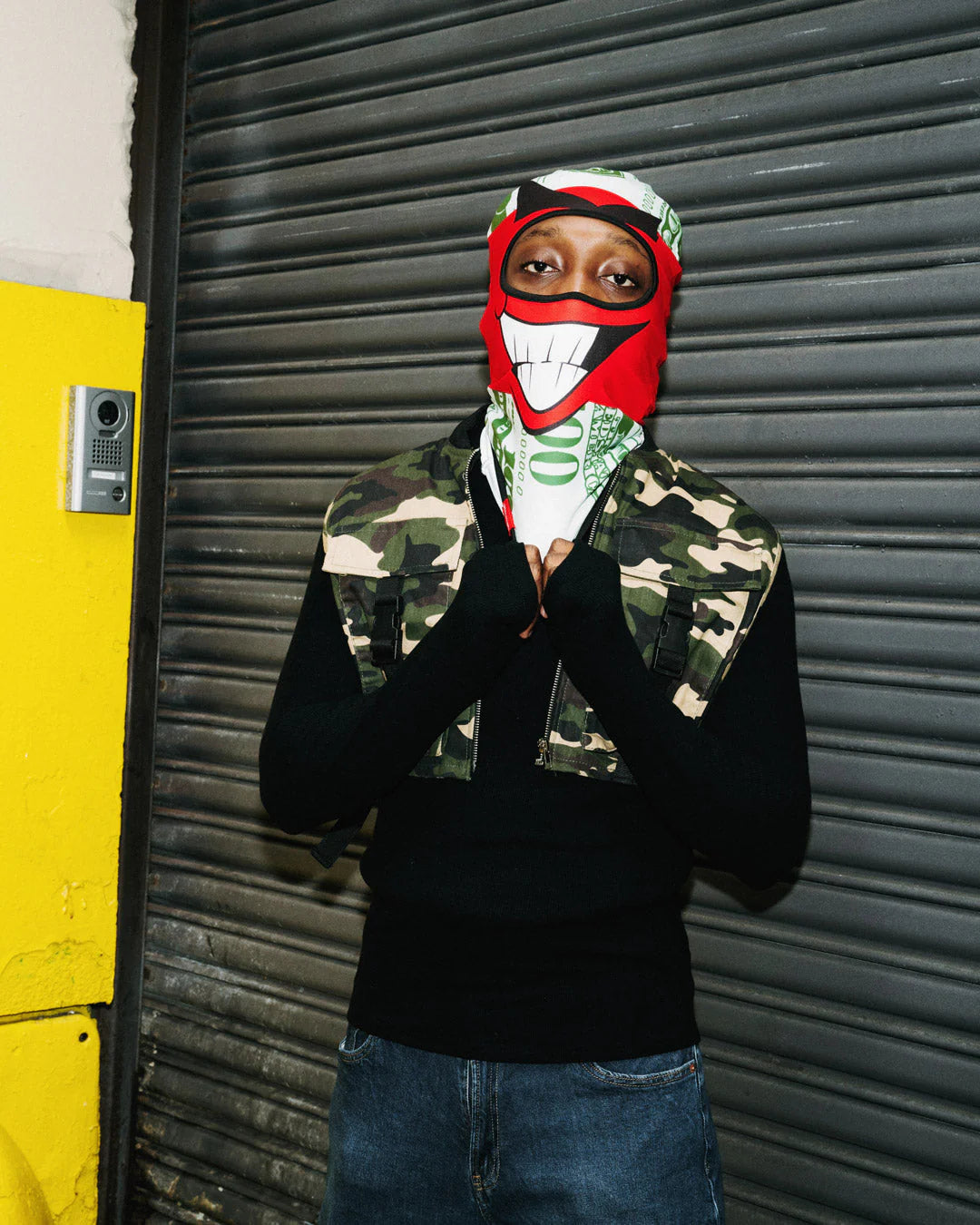 Sprayground Money Boy Ski Mask (Red)