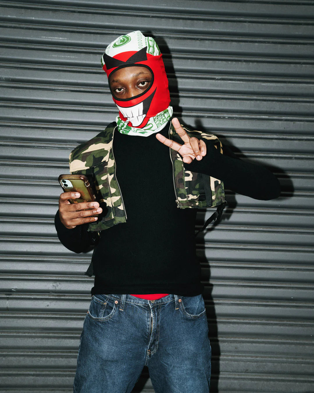 Sprayground Money Boy Ski Mask (Red)