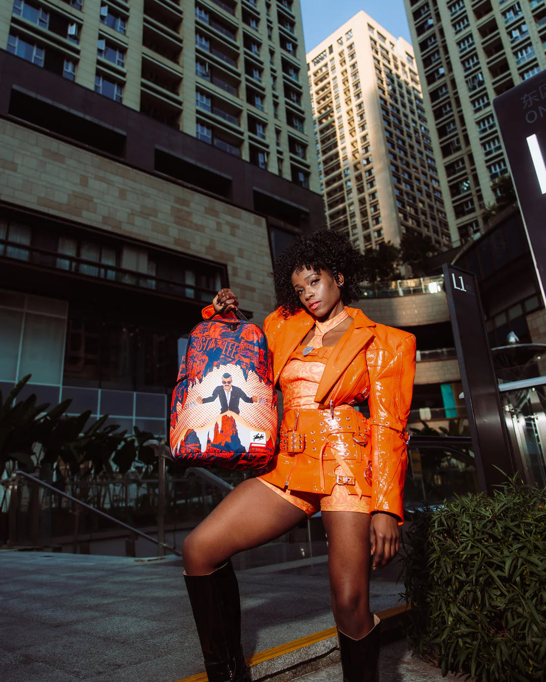 Sprayground Stan Lee Collab - If You Can't Find A Hero, Be One Backpack