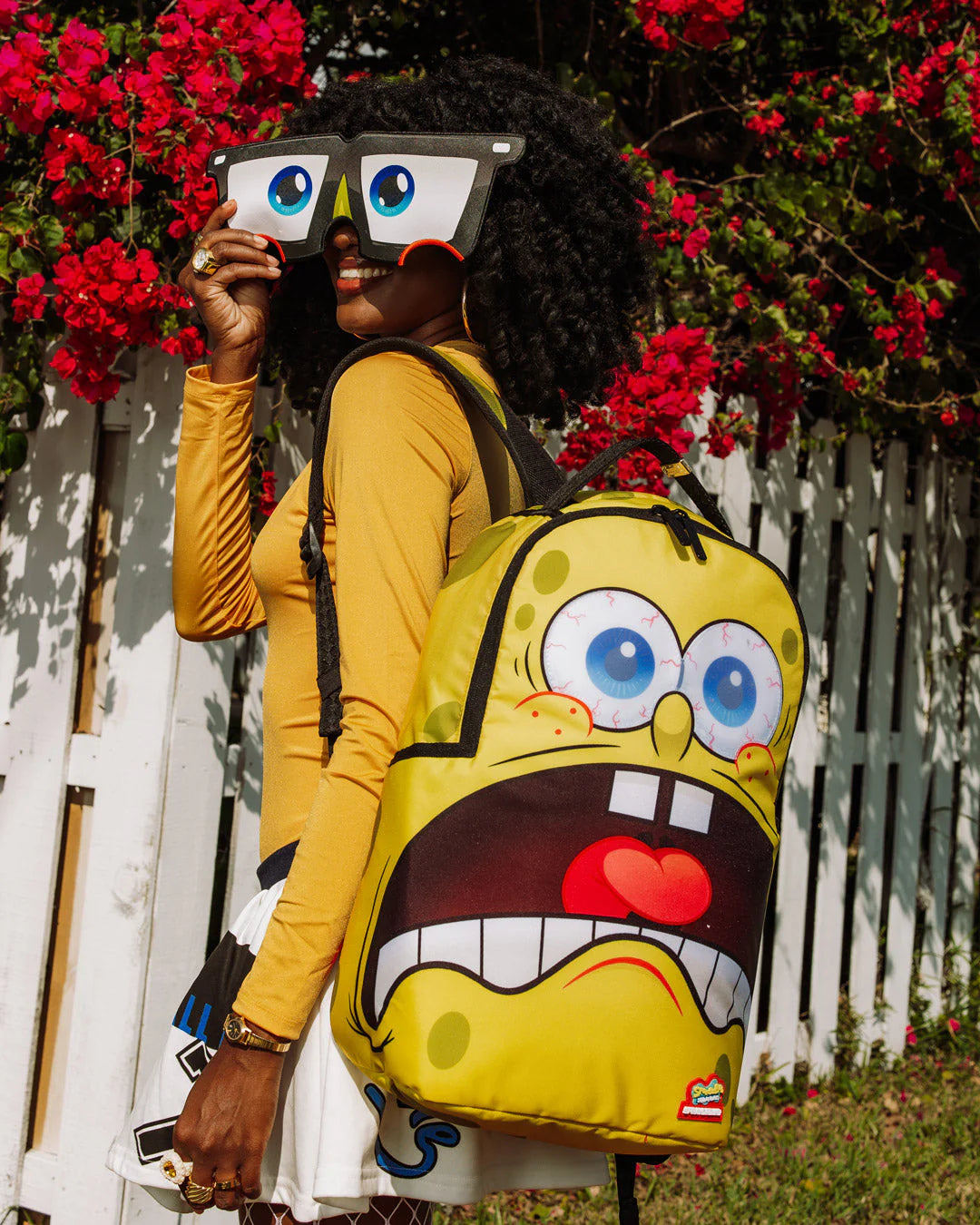SpongeBob Eye Pop Removable Eyes Backpack
