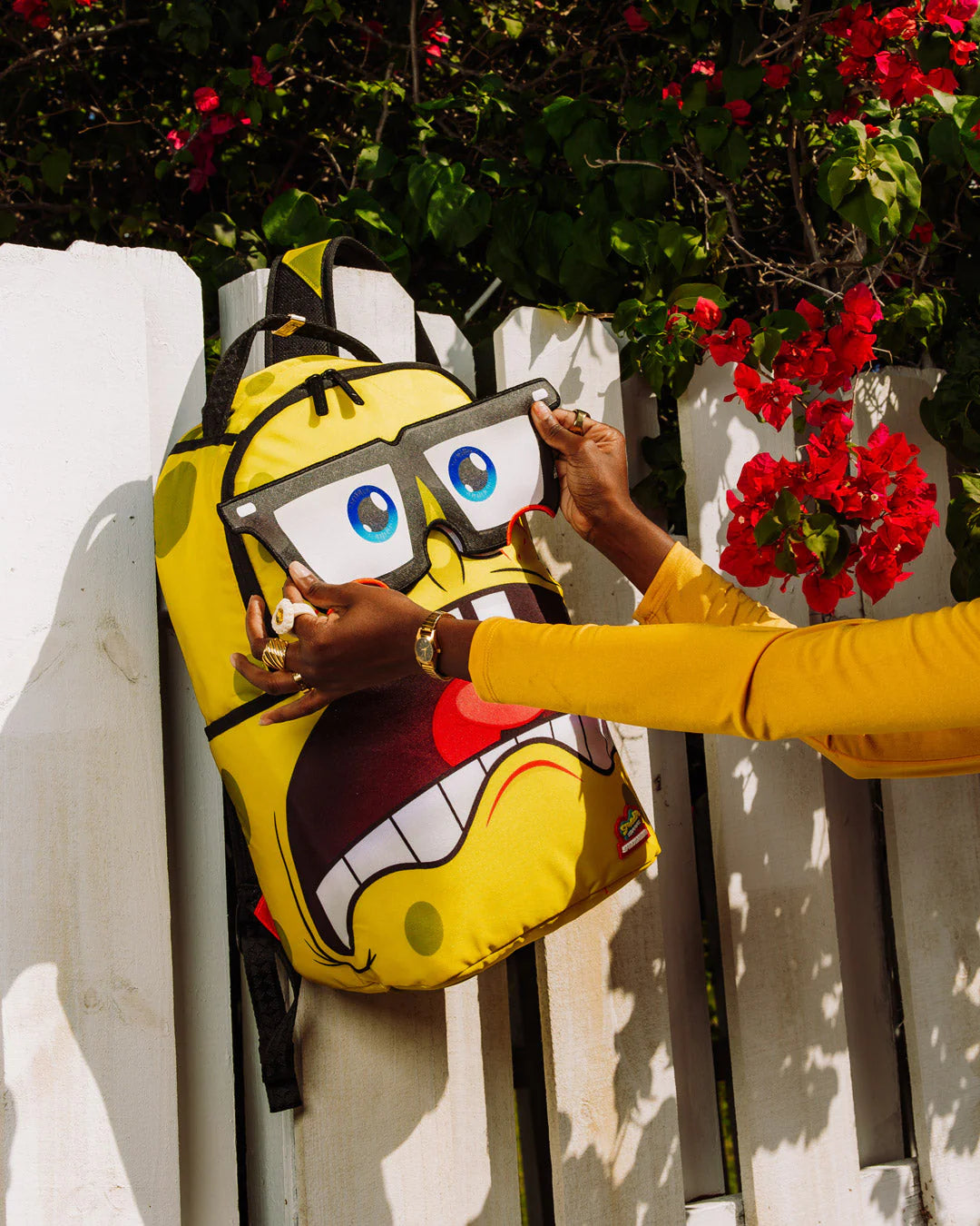 SpongeBob Eye Pop Removable Eyes Backpack