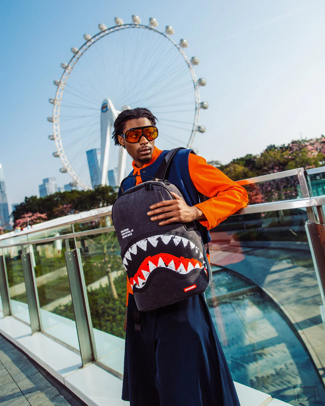 Shark Central Denim Venom LAX Backpack