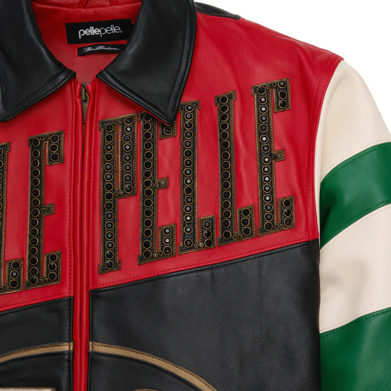 Pelle Pelle - Daytona Special Jacket - Cabernet / Black / Jet Green