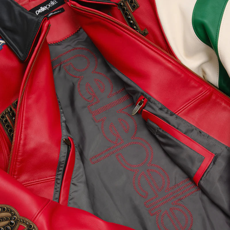 Pelle Pelle - Daytona Special Jacket - Cabernet / Black / Jet Green