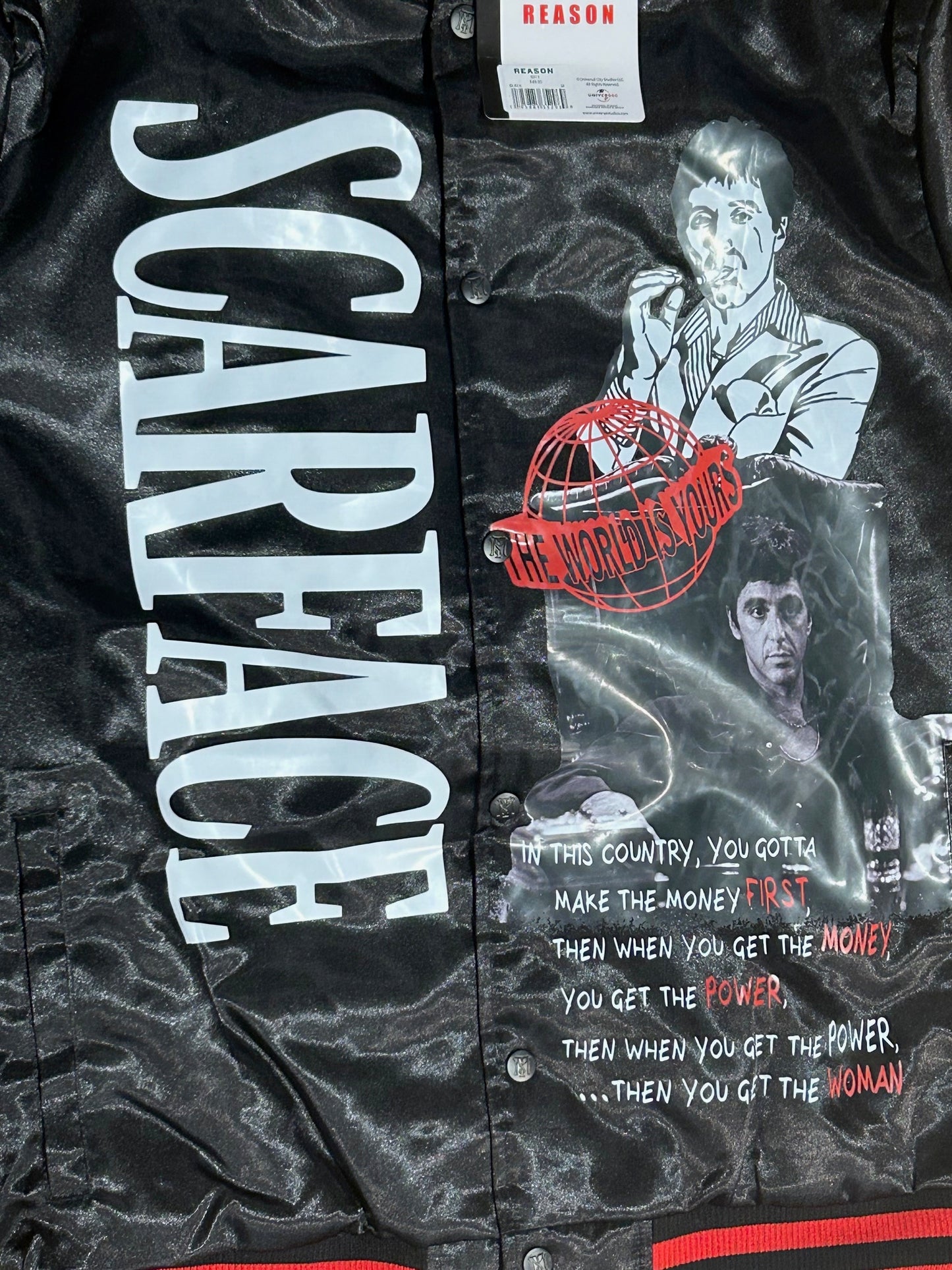 Scarface Satin Varsity Jacket