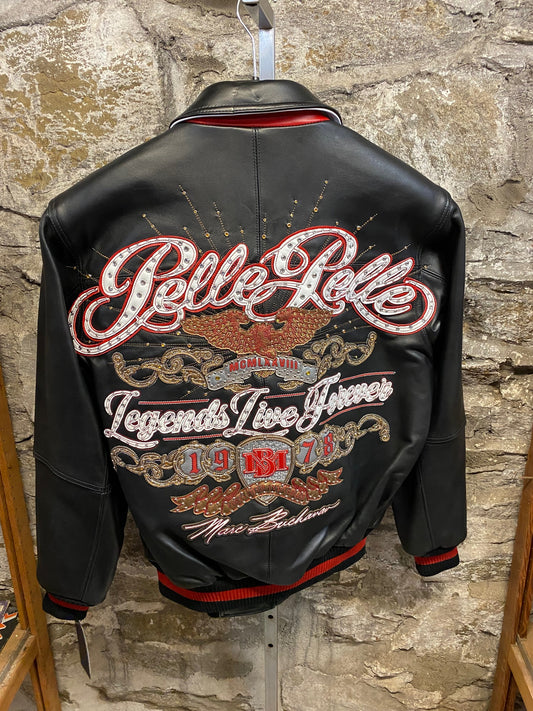 PELLE PELLE LEGENDS LIVE FOREVER BLACK JACKET NEW