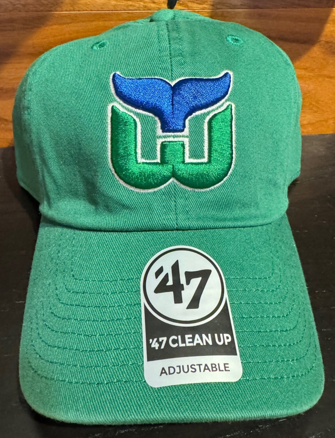 Hartford Whalers 47 Brand NHL Clean Up Adjustable Strap Hat