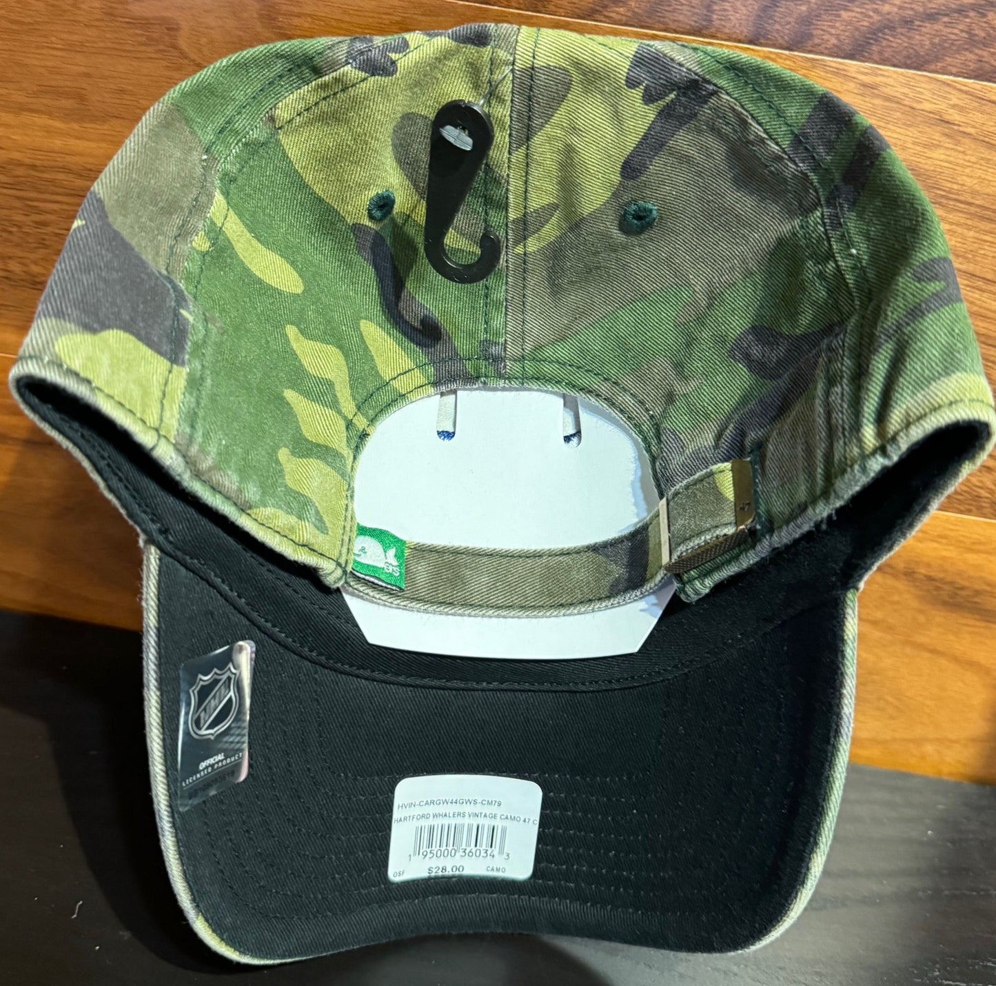 Hartford Whalers '47 Brand Camo Clean Up Adjustable Dad Hat