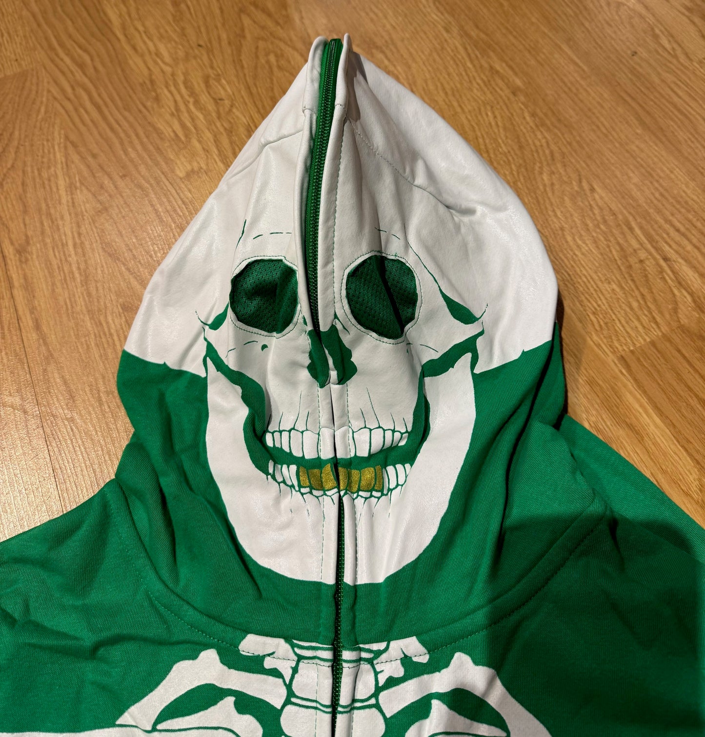 LRG X Carrots Dead Serious Zip Hoodie Kelly Green Glow in the Dark