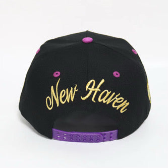 Elm City Men's Snapback Hat - Black/Pink