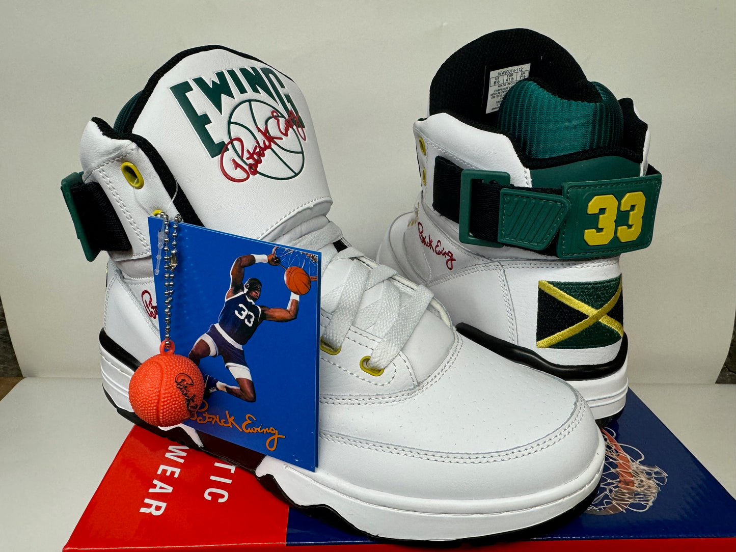 PATRICK EWING ATHLETICS 33 HI x OG JAMAICA White/Black/Green/Yellow