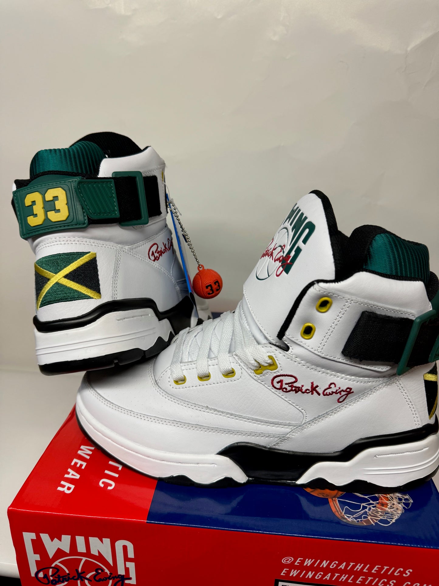 PATRICK EWING ATHLETICS 33 HI x OG JAMAICA White/Black/Green/Yellow