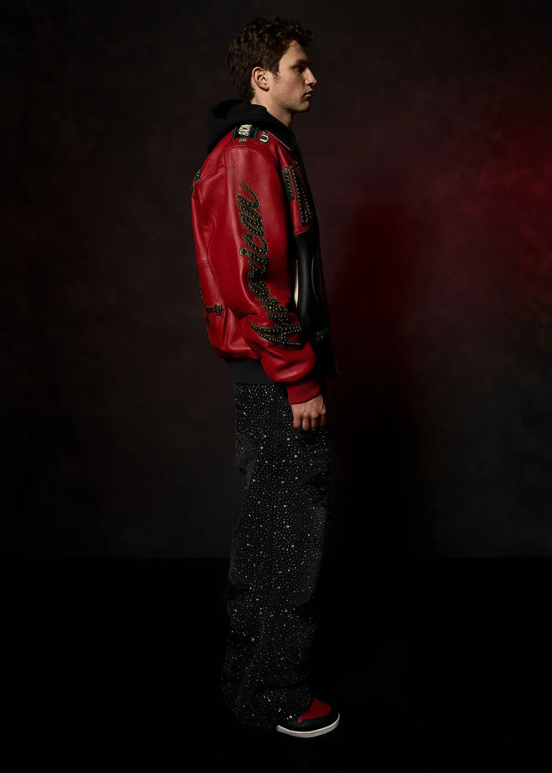 Pelle Pelle - Daytona Special Jacket - Cabernet / Black / Jet Green