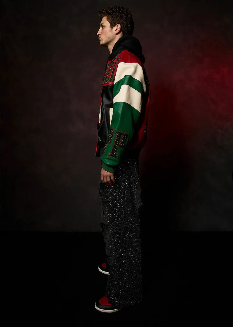 Pelle Pelle - Daytona Special Jacket - Cabernet / Black / Jet Green