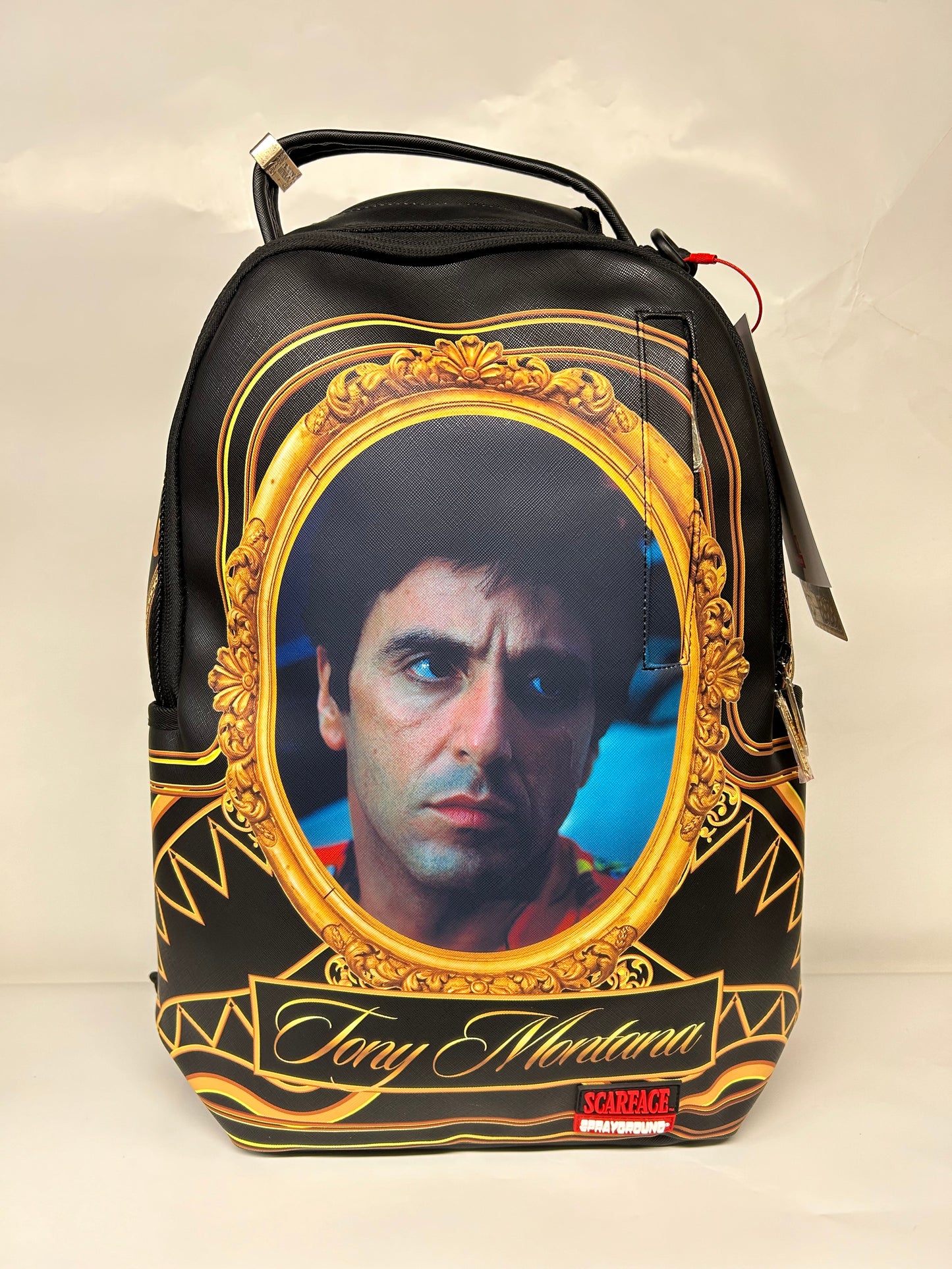 Sprayground Scarface I'm Tony Montana Backpack DLXV Gold Frame Limited Edition