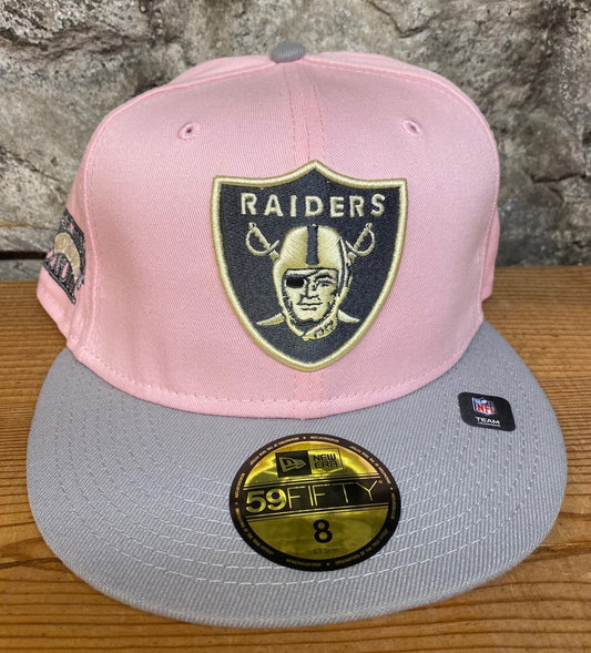 Raiders Pink Exclusive Custom Fitted New Era Hat 59fifty