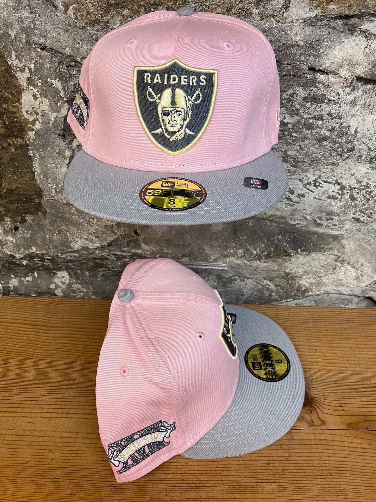 Raiders Pink Exclusive Custom Fitted New Era Hat 59fifty