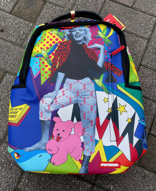 Sprayground Marilyn Monroe Multicolored Bear Backpack